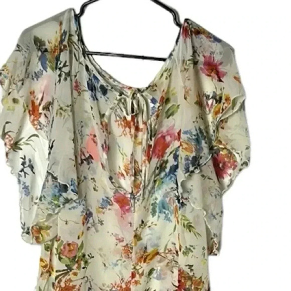 Y2K,vtg,MINT LIMIT  women XL, dress,sheer,chiffon type,bell ,tie,keyhole, NWT - Picture 15 of 15